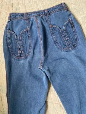 1980s N’est-Ce Pas? Straight leg denim 25 x 36