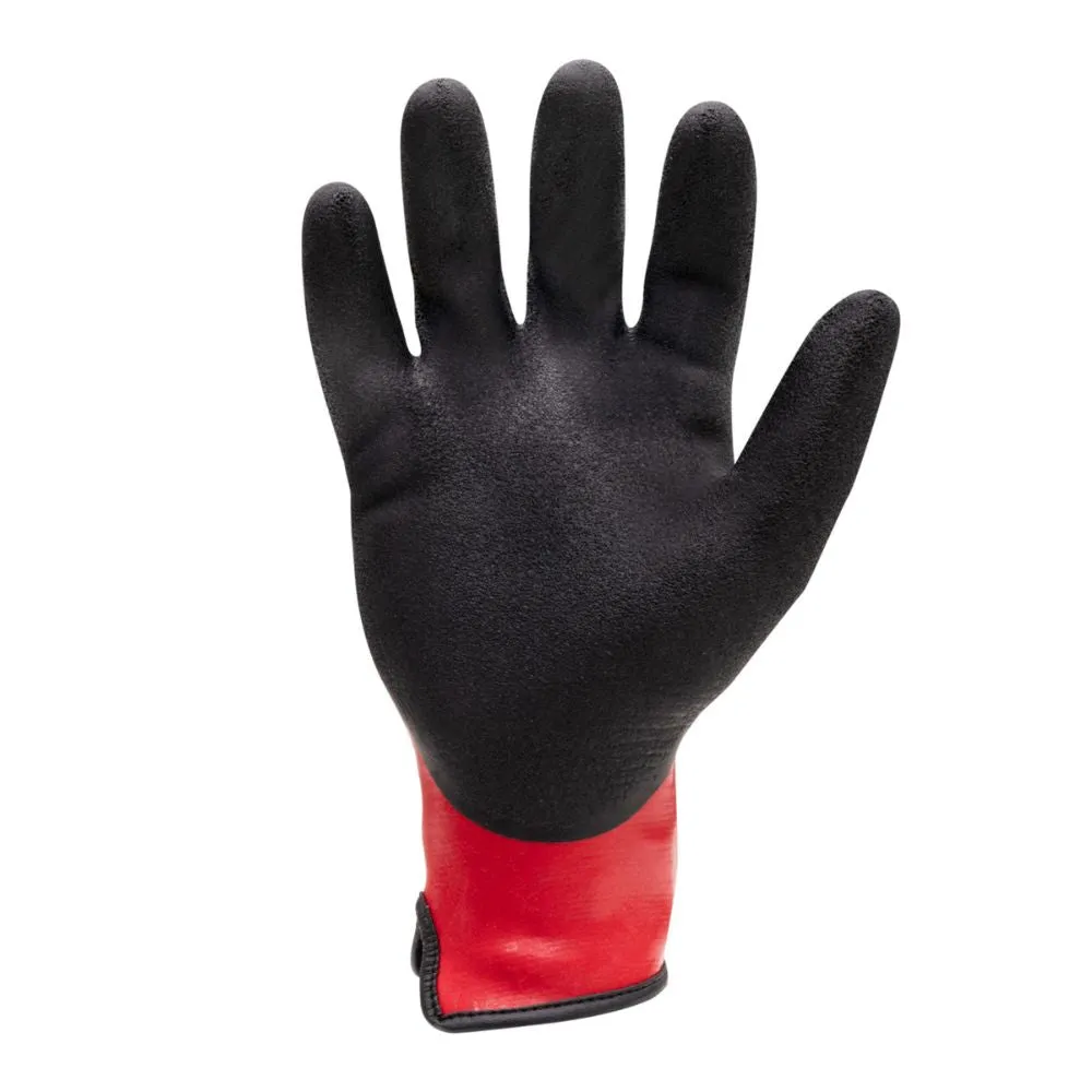 212 Performance AXSDG-05-009PR AX360 Shield Grip Latex-dipped Gloves, Medium Black;Red