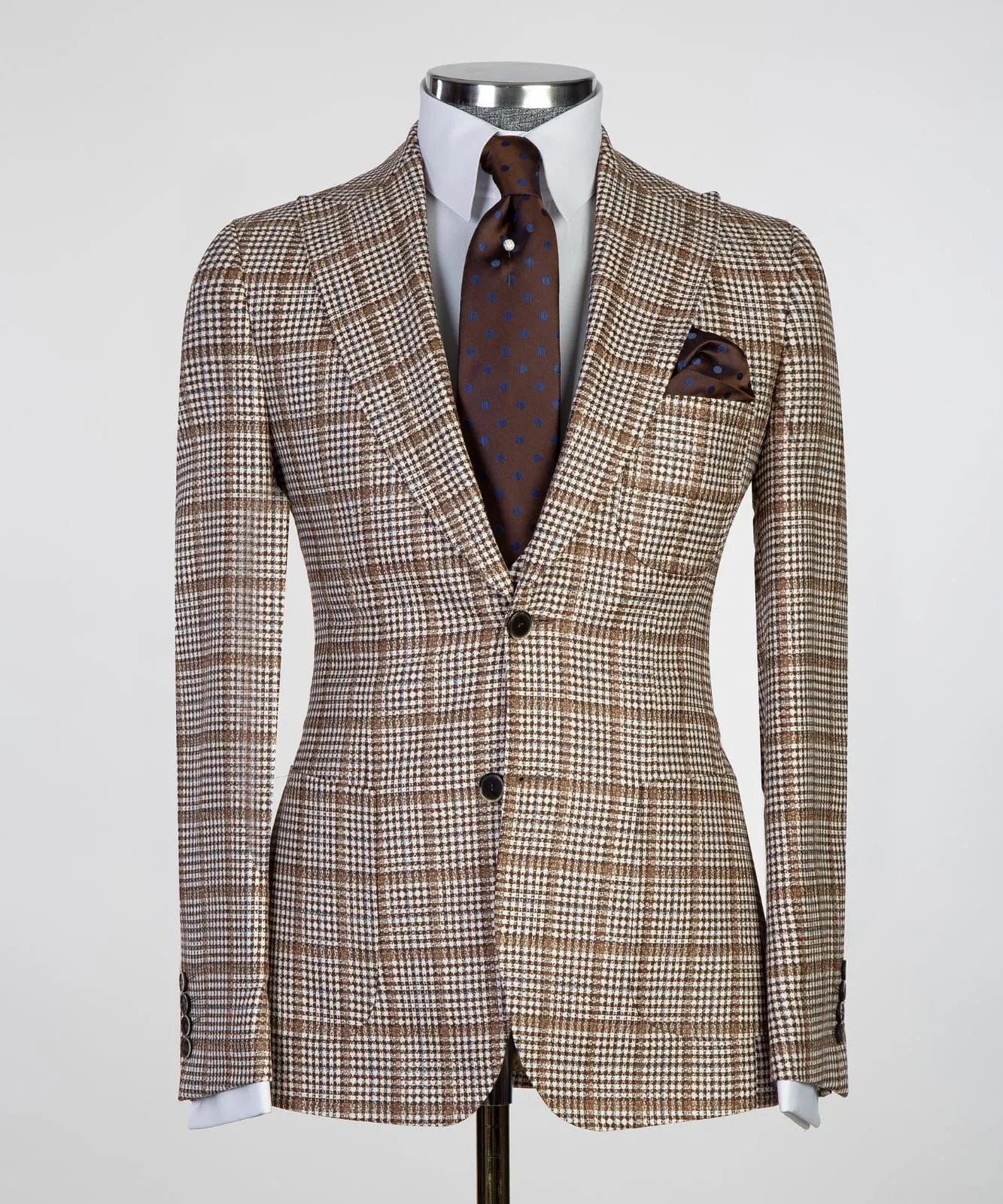 3 Pieces Brown Suits For Men