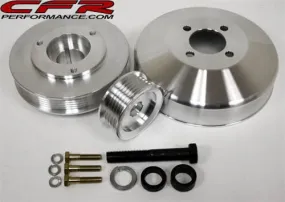 4.6L FORD MUSTANG COBRA GT 96-98 BILLET SERPENTINE PULLEY SET - MACHINED