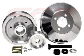 4.6L FORD MUSTANG COBRA GT 96-98 BILLET SERPENTINE PULLEY SET- POLISHED