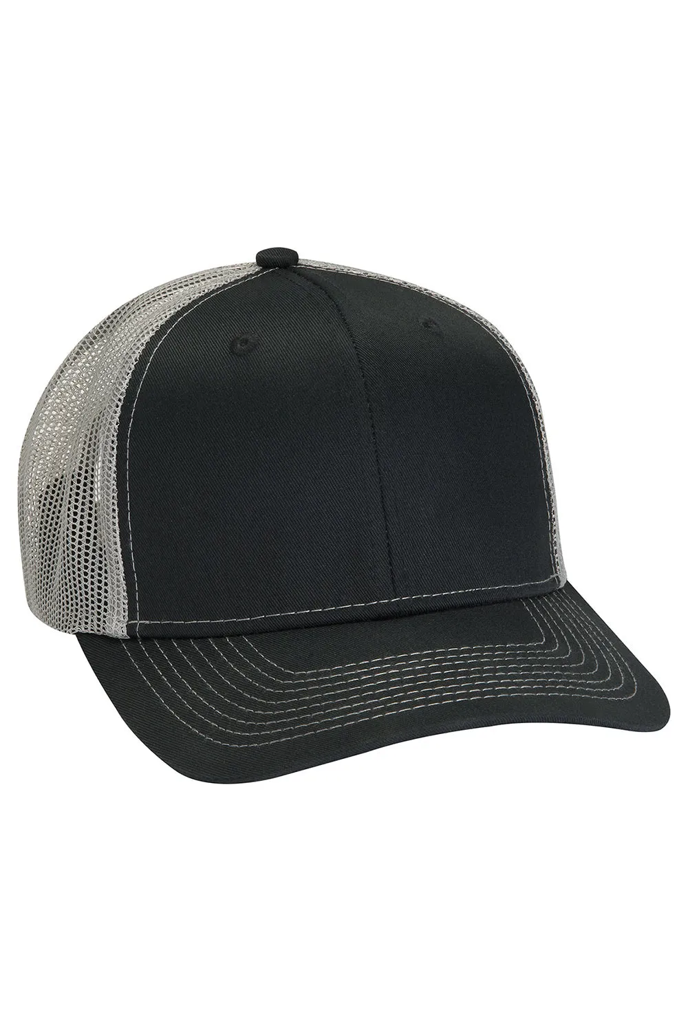 Adams Mens Eclipse Adjustable Hat - Black/Charcoal Grey