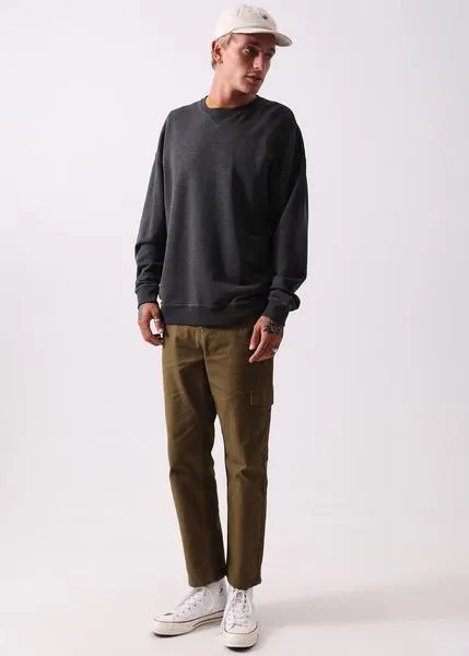 Afends Mens Sativa - Hemp Relaxed Crew Neck