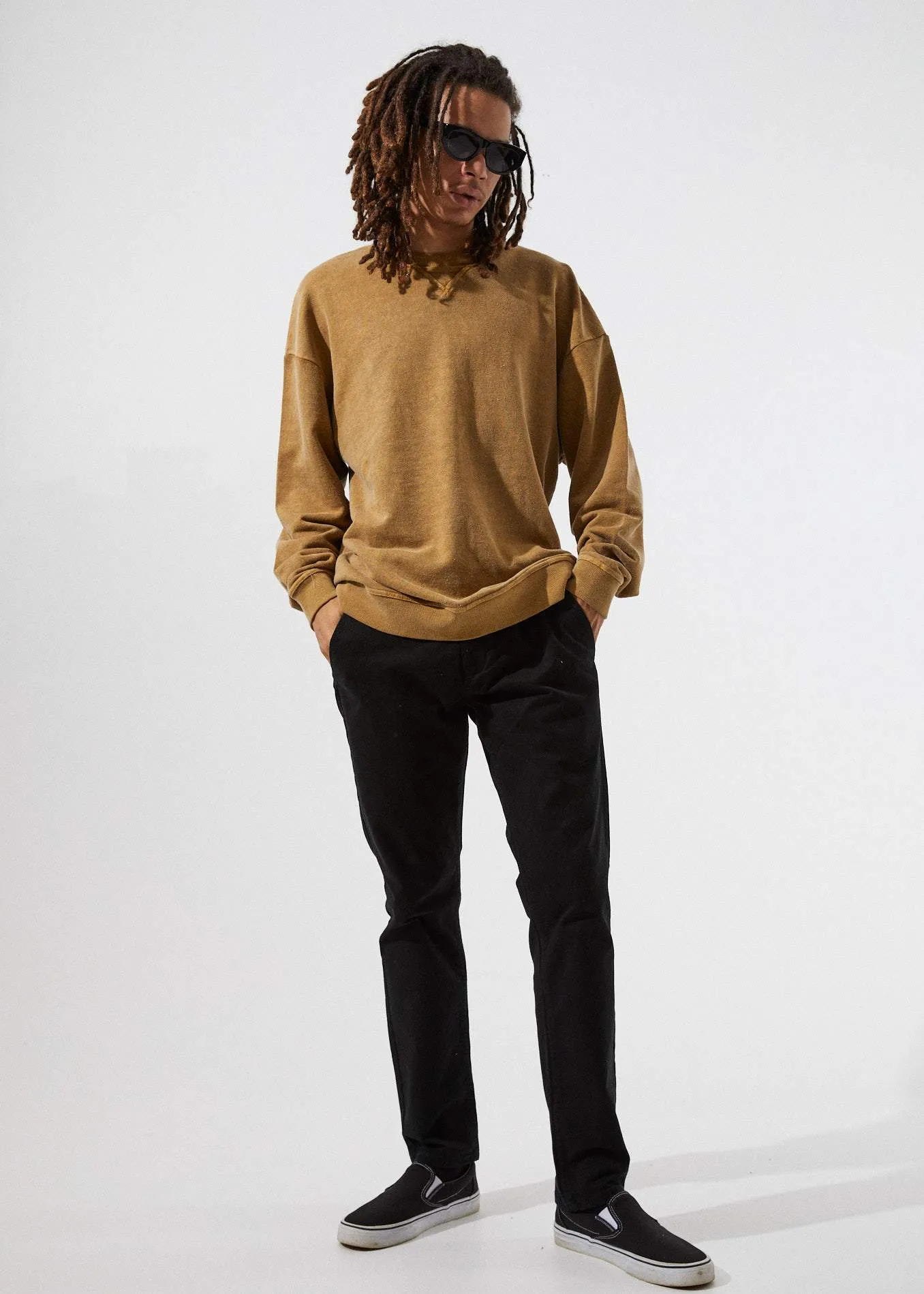 Afends Mens Sativa - Hemp Relaxed Crew Neck