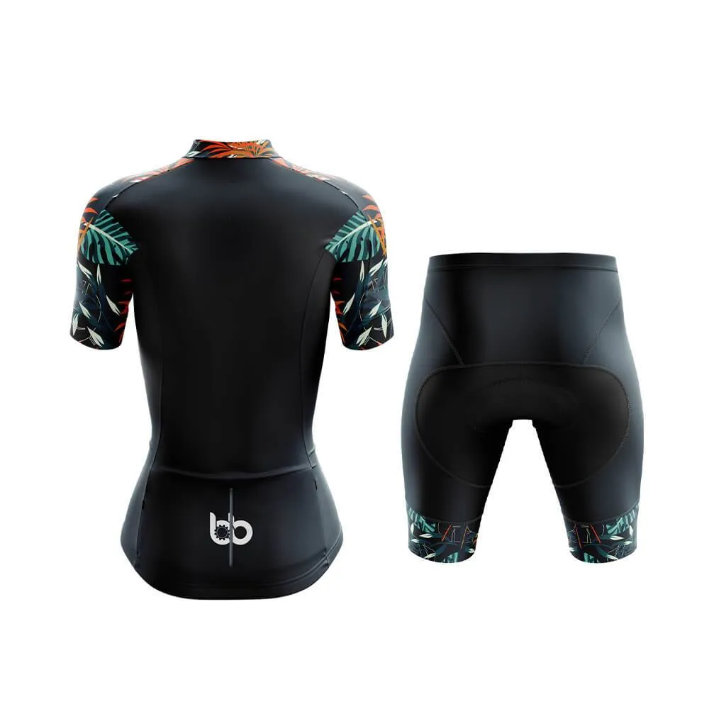 Amazon Forest Floral Sleeves Club Cycling Kit