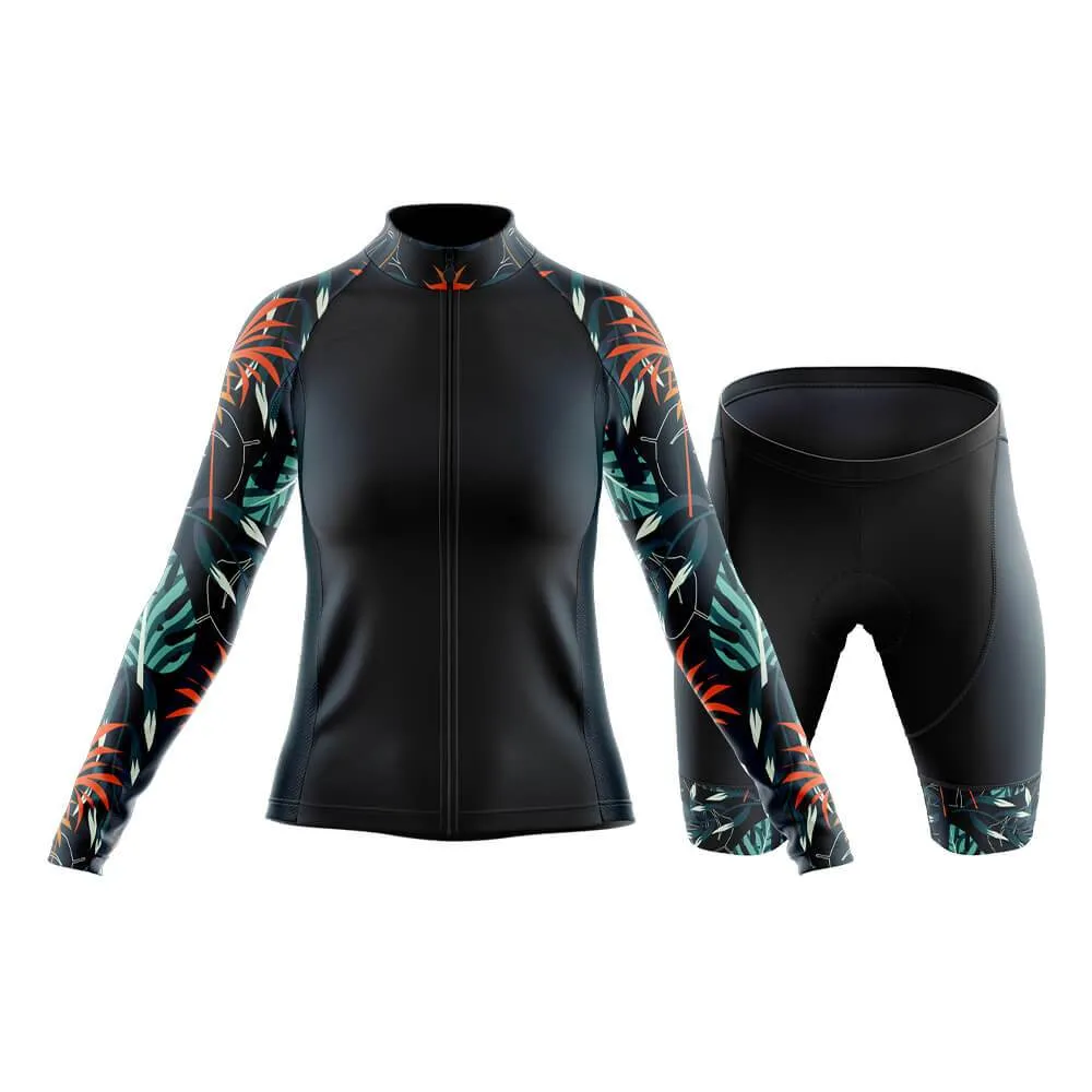 Amazon Forest Floral Sleeves Club Cycling Kit