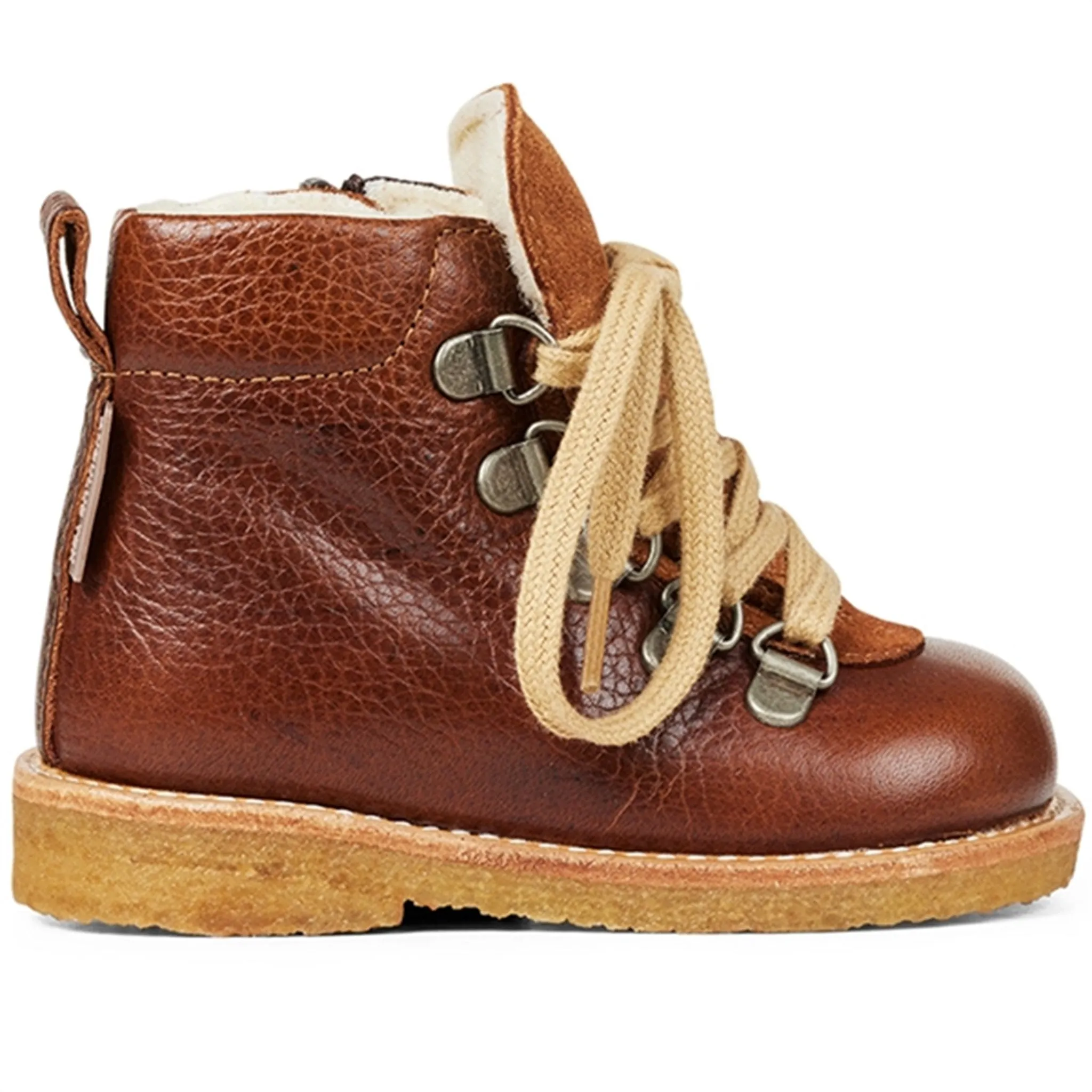 Angulus Starter Tex Boots With Lace & Zipper Cognac/Cognac