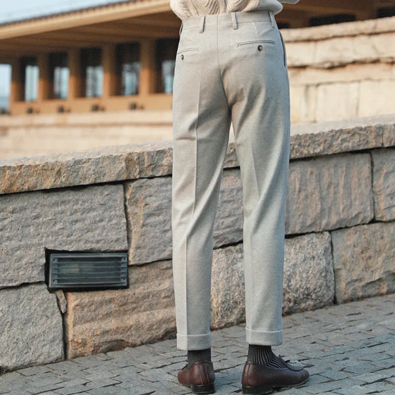 Autumn and Winter Slim Straight Casual Business Trousers