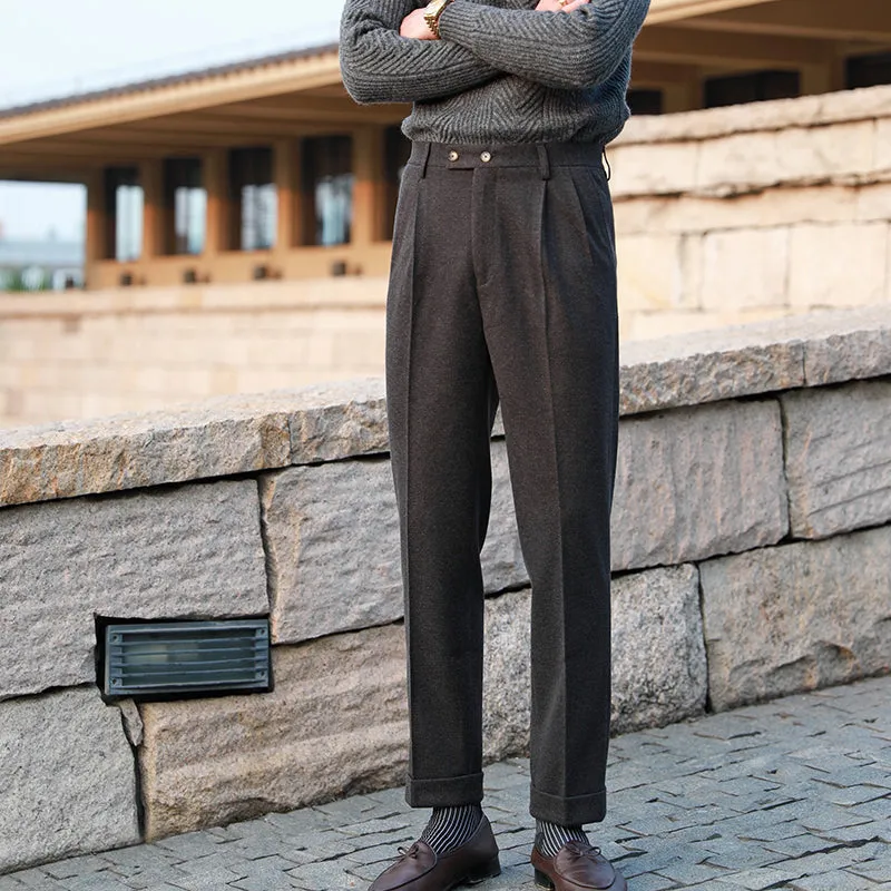 Autumn and Winter Slim Straight Casual Business Trousers