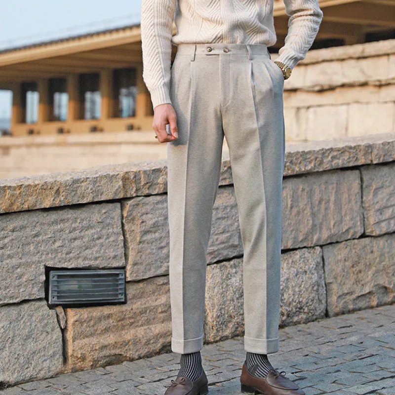 Autumn and Winter Slim Straight Casual Business Trousers