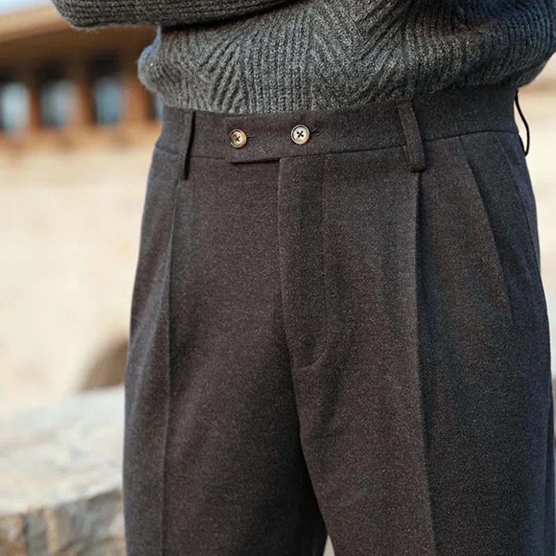 Autumn and Winter Slim Straight Casual Business Trousers