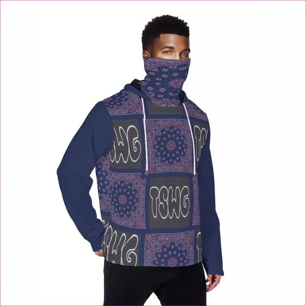 Bandana Branded Men's Pullover Hoodie With Mask