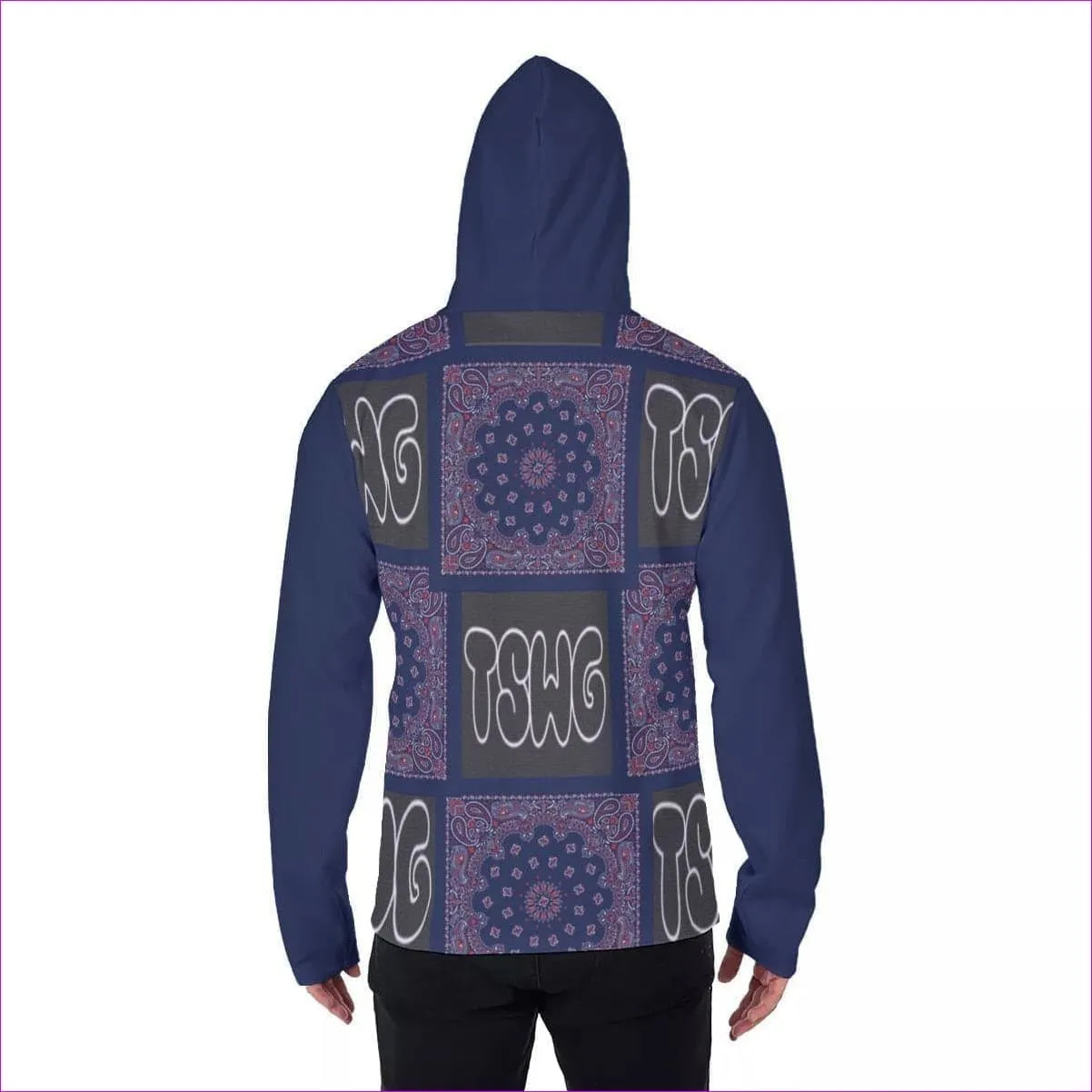 Bandana Branded Men's Pullover Hoodie With Mask