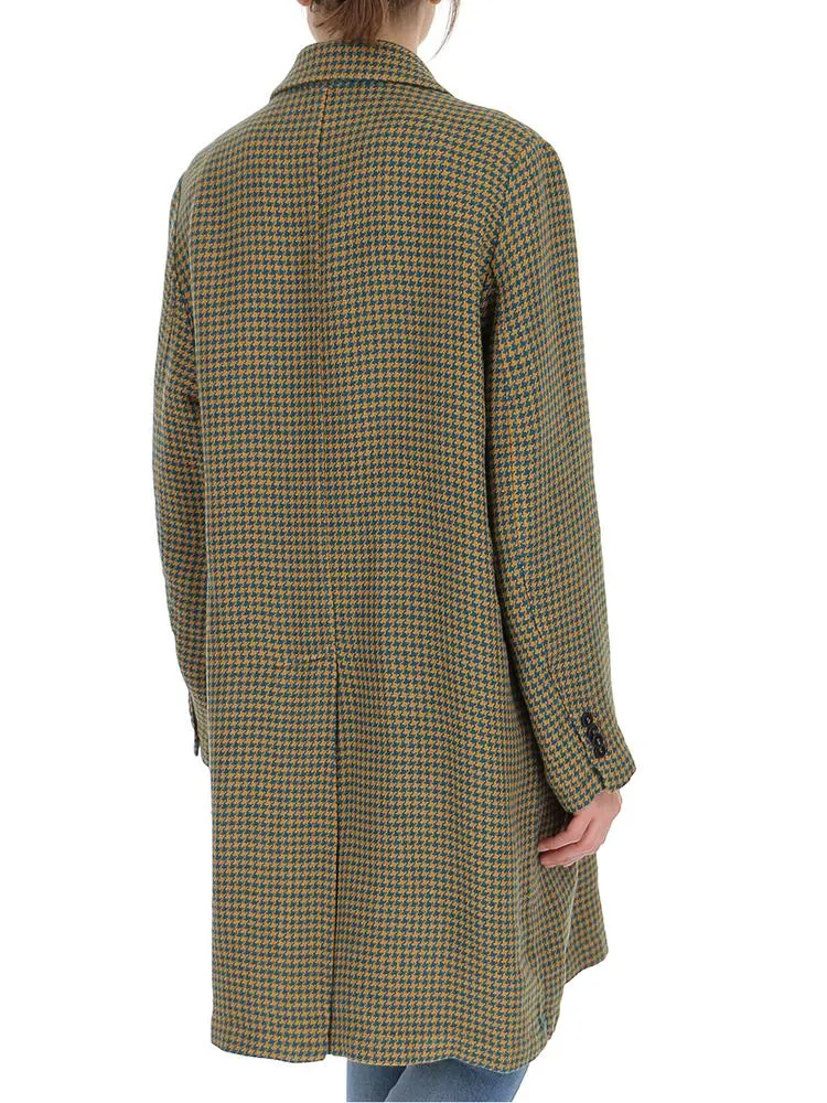 Barena Houndstooth Overcoat