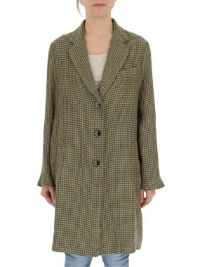 Barena Houndstooth Overcoat