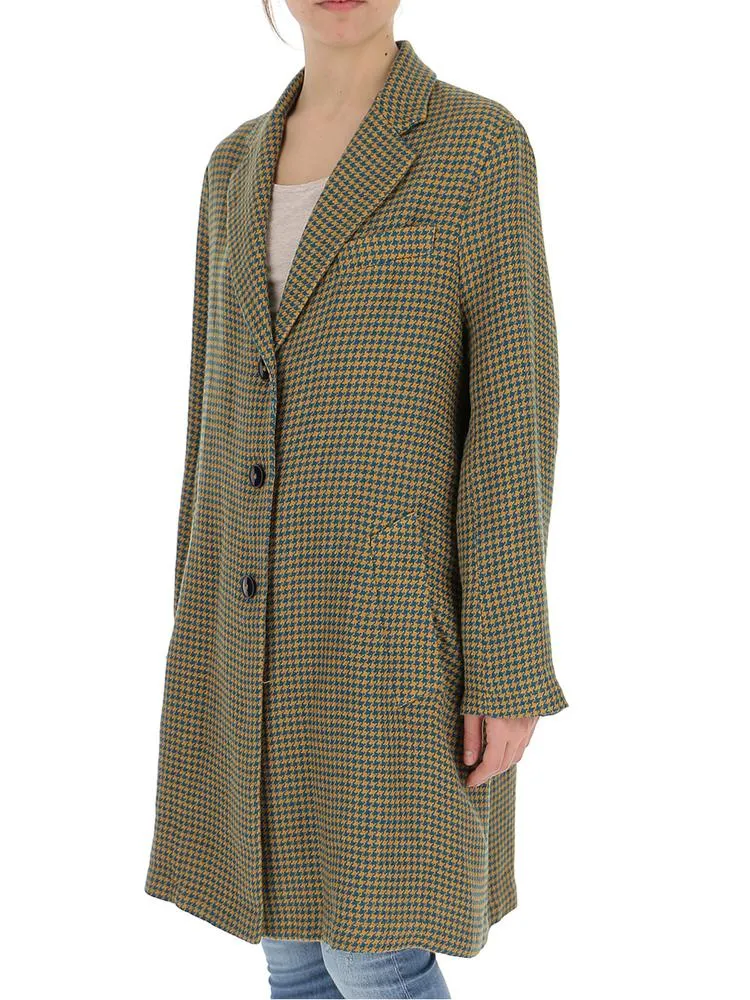 Barena Houndstooth Overcoat