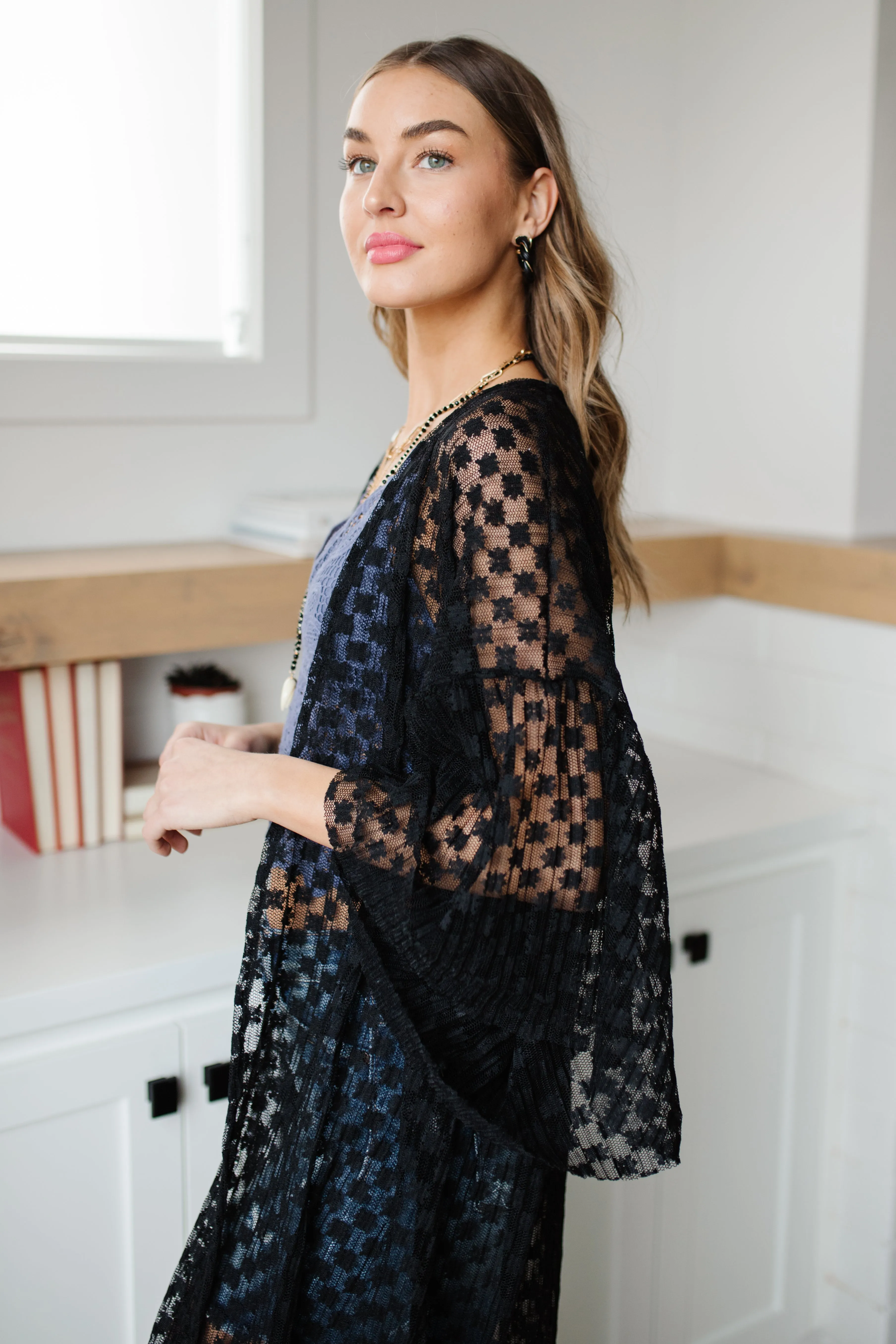 Beachside Babe Kimono in Black