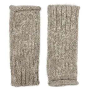 Beige Essential Knit Alpaca Gloves | Ethical Style