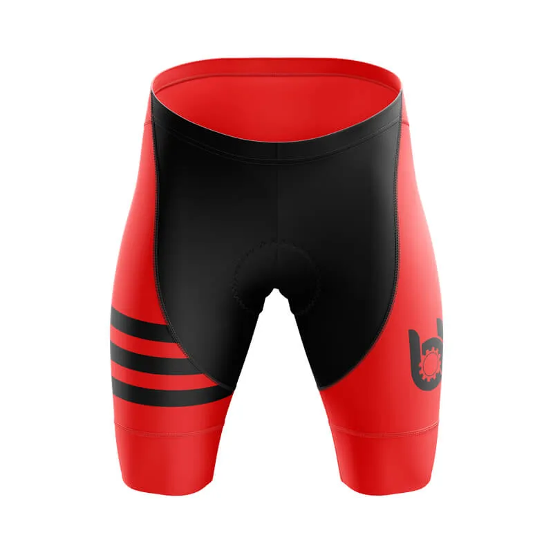 Bicycle Booth Stripes (Red) Shorts & Pants