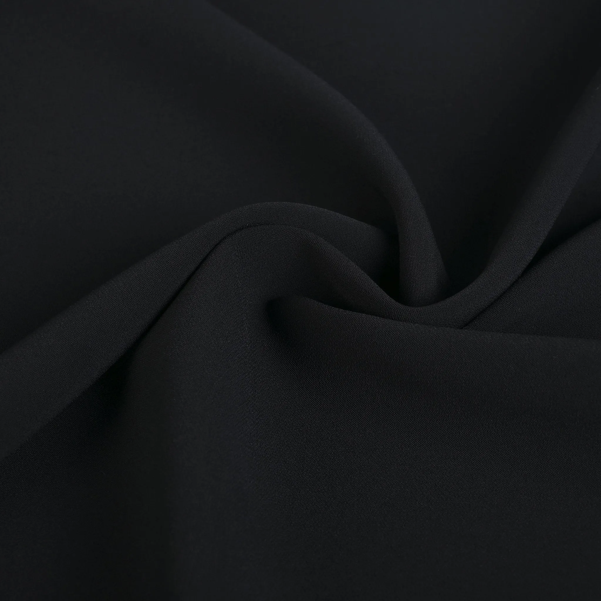 Black Crepe Fabric 3094