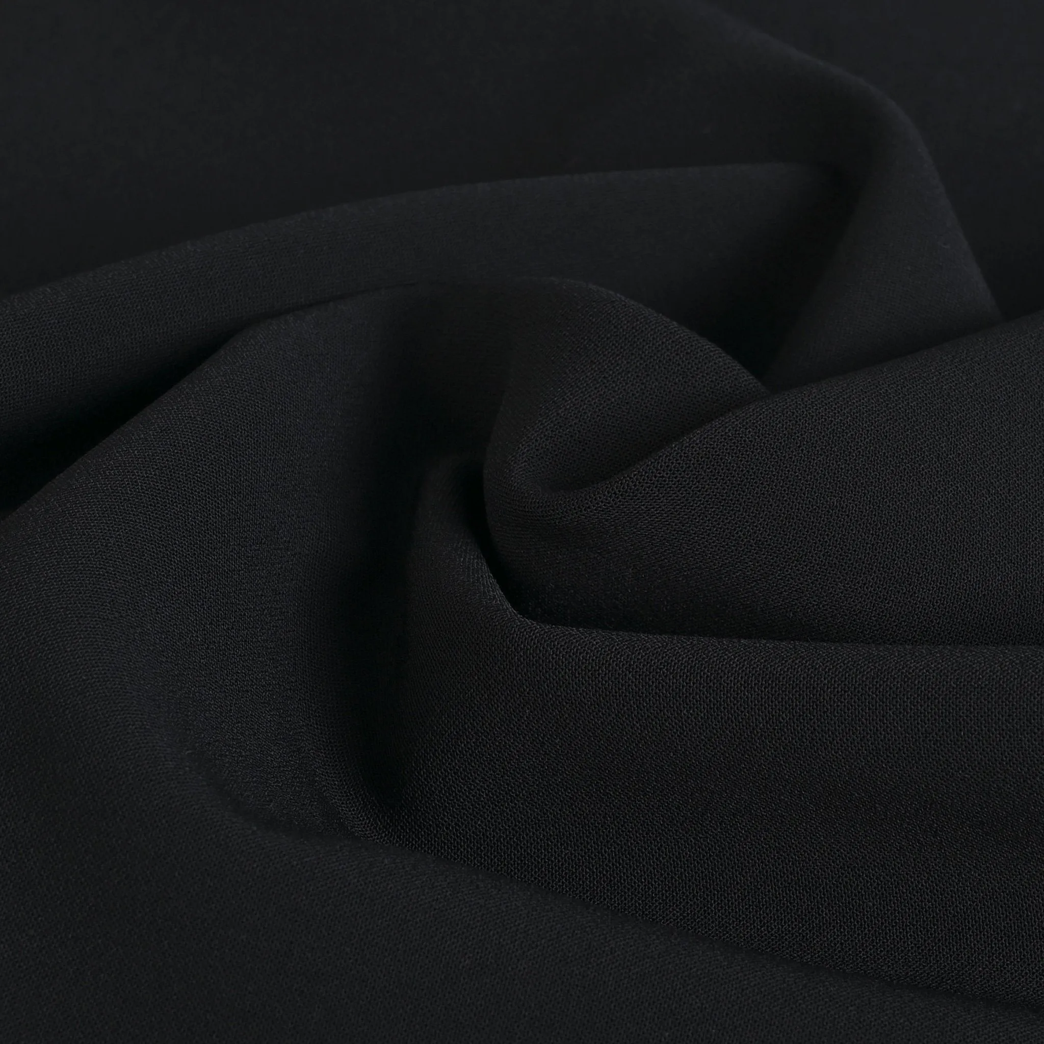 Black Crepe Fabric 3094