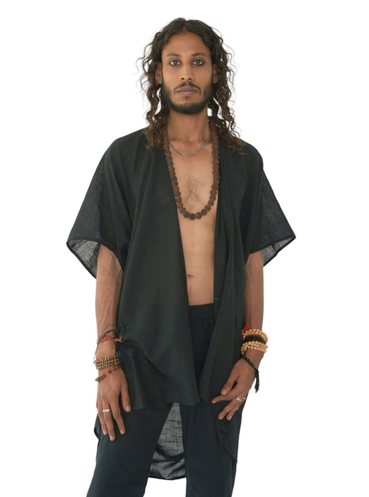 Black Organic Cotton Shrug