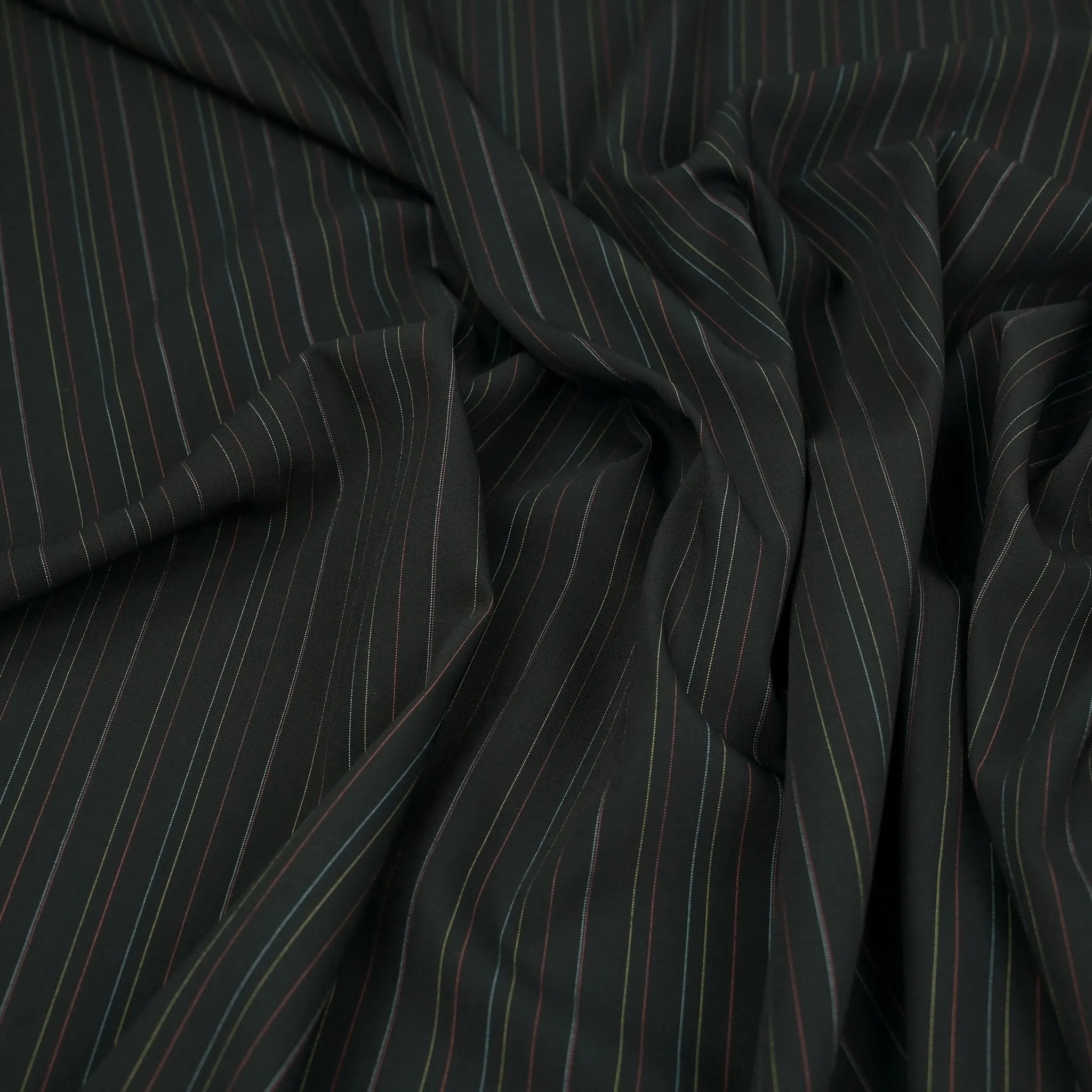 Black Suiting Fabric 97555