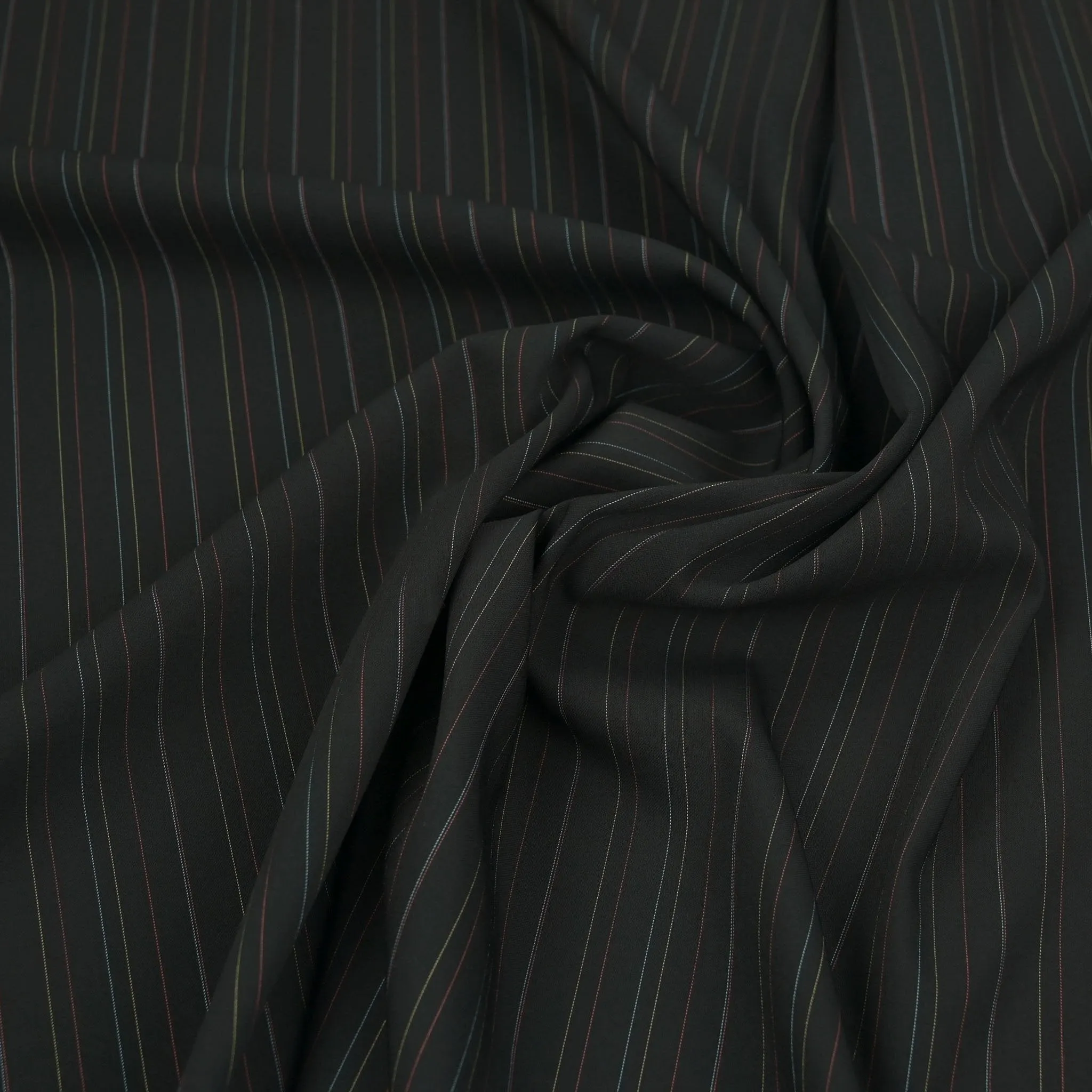 Black Suiting Fabric 97555