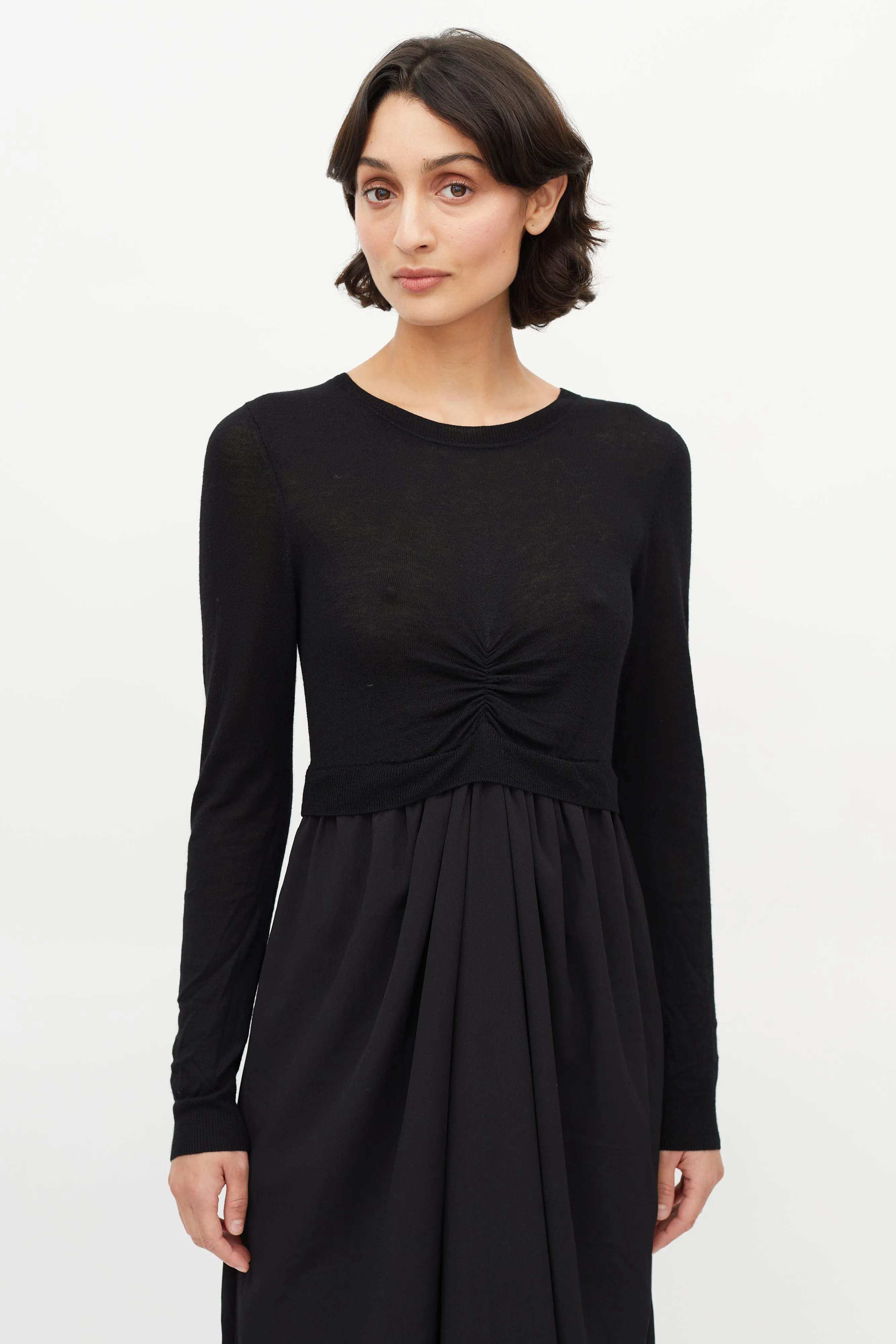 Black Tie Sweater Dress