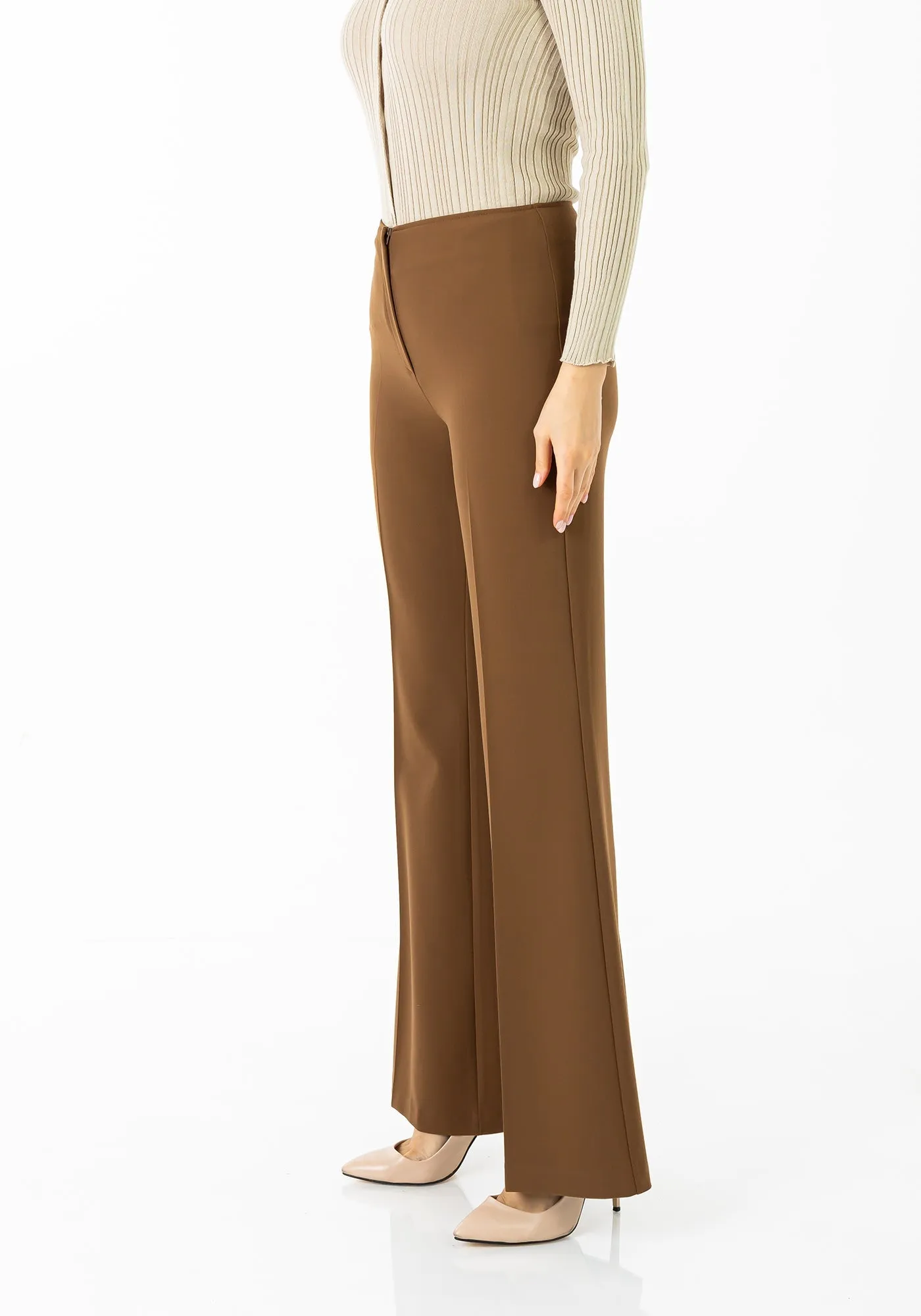 Bootcut Pants - High Waisted Flare Trousers - G-Line