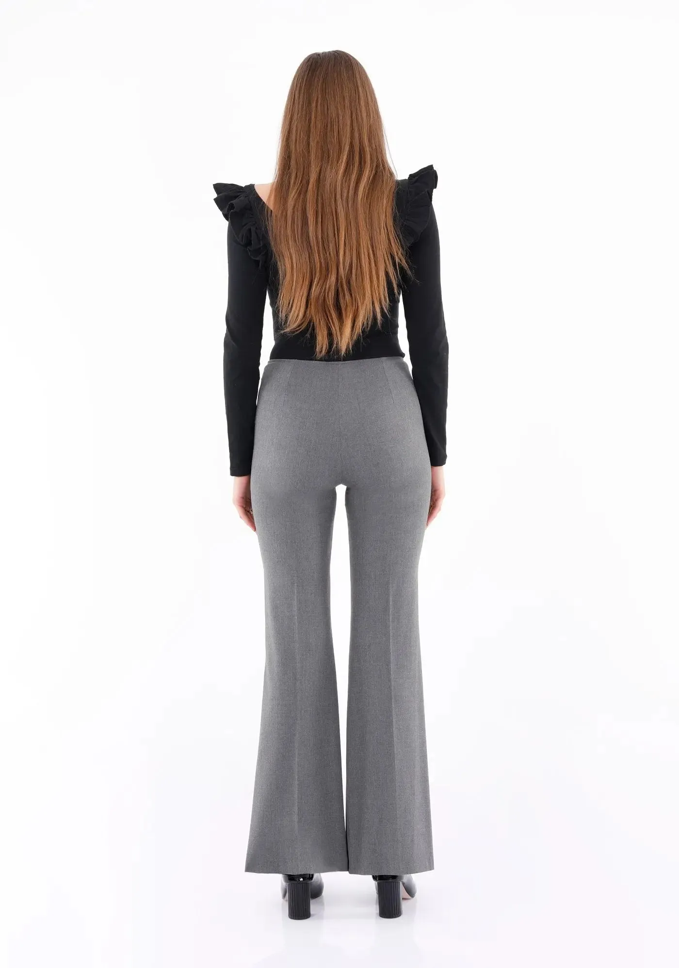 Bootcut Pants - High Waisted Flare Trousers - G-Line