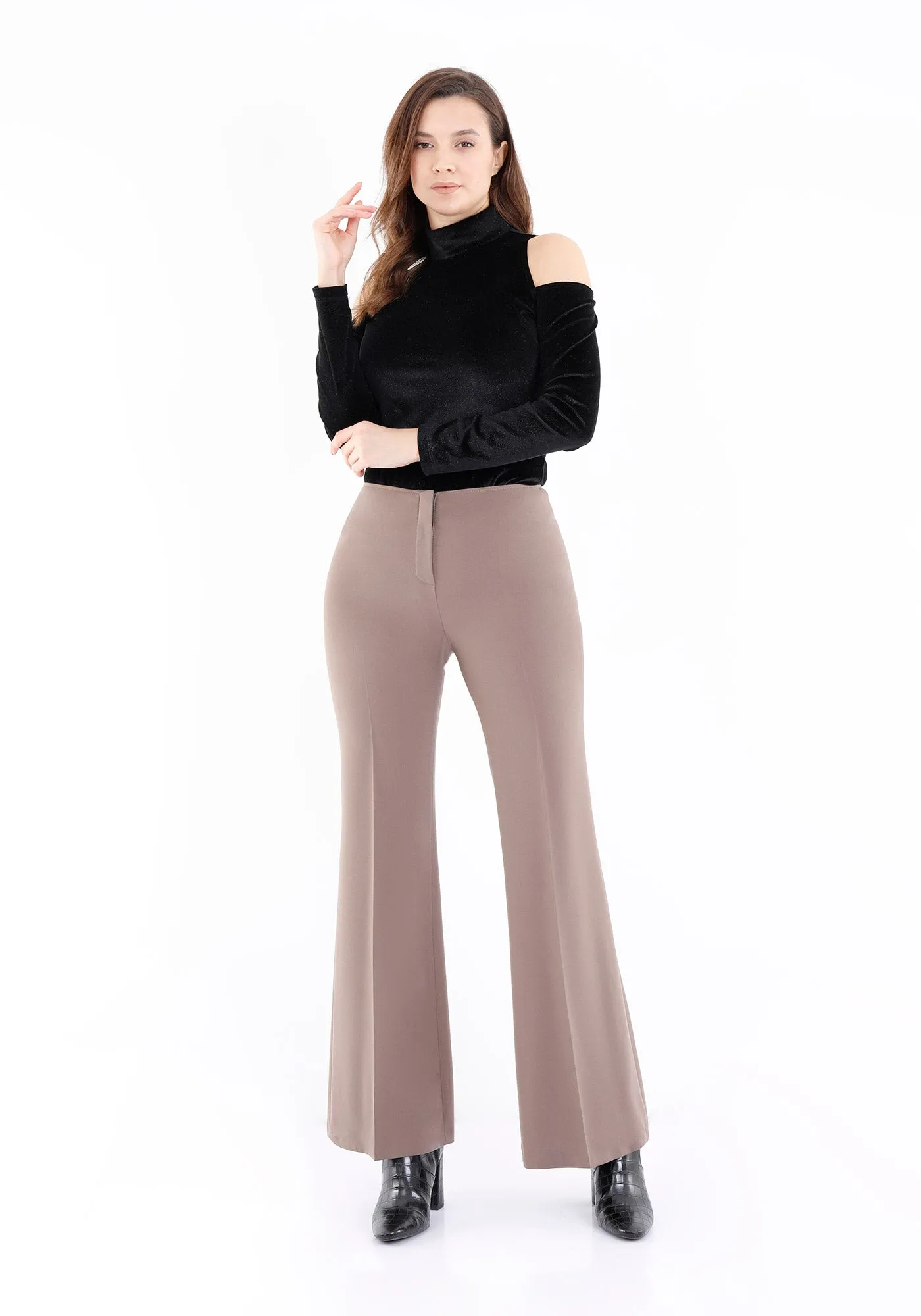 Bootcut Pants - High Waisted Flare Trousers - G-Line