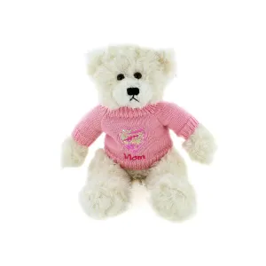 Brandon Cream Mom Sweater Bear 12"