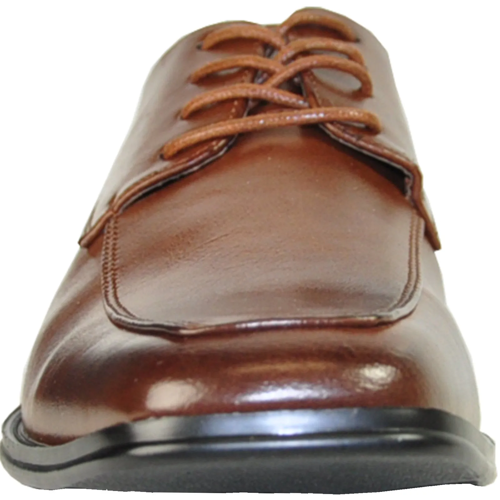 BRAVO Men Dress Shoe MILANO-2 Oxford Shoe Brown