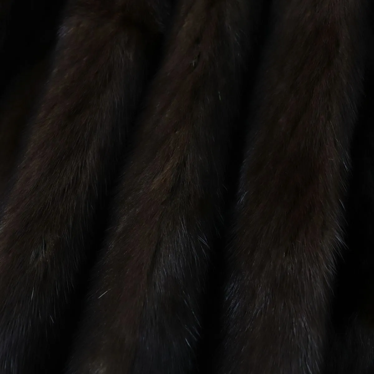 Brown Genuine MINK Fur Coat