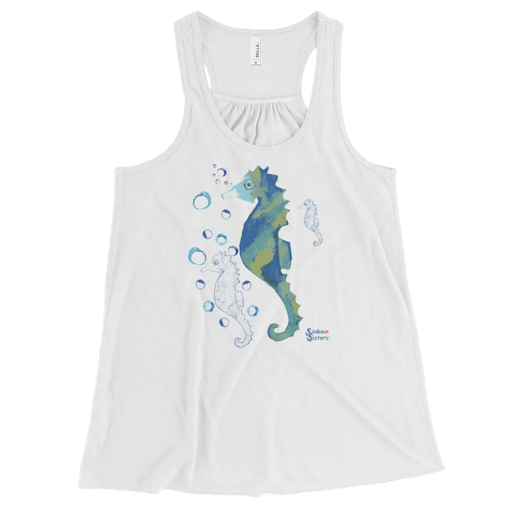 Bubbly Seahorse Tank - Flowy Racerback (Warehouse)