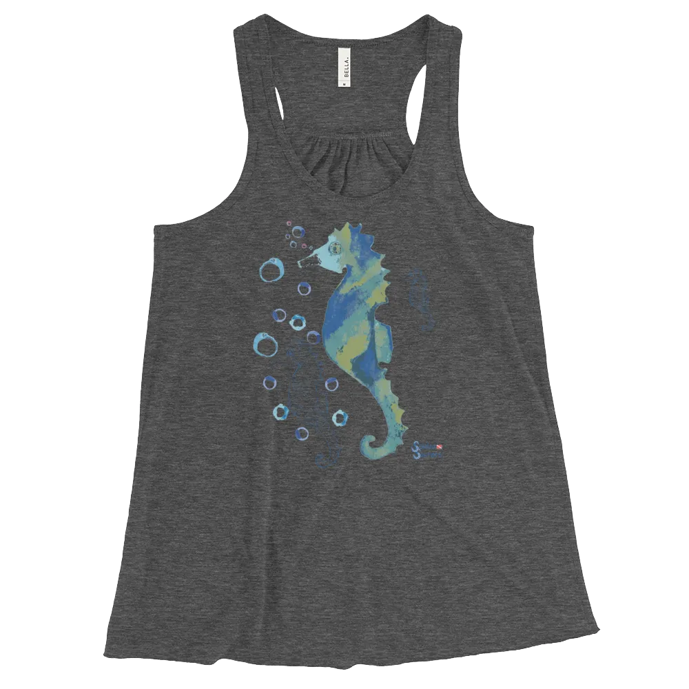 Bubbly Seahorse Tank - Flowy Racerback (Warehouse)