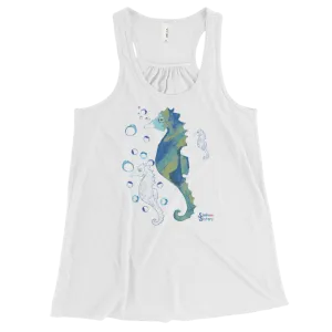 Bubbly Seahorse Tank - Flowy Racerback (Warehouse)