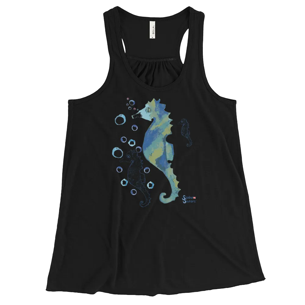 Bubbly Seahorse Tank - Flowy Racerback (Warehouse)