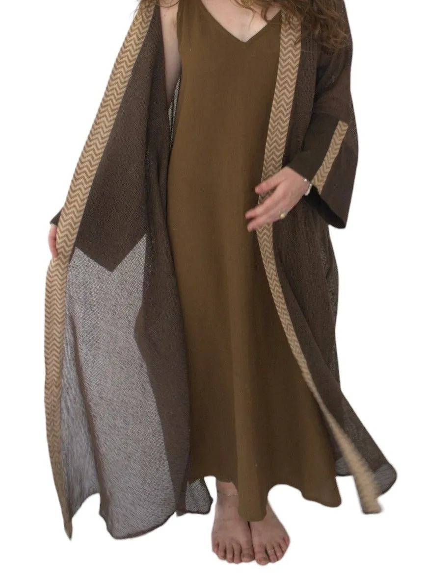 Cacao Organic Cotton Mesh Long Kimono