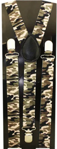 camouflage suspenders Case of 72