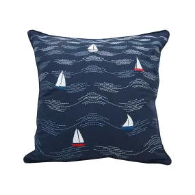 Cape Series Modern Waves Indoor Outdoor Pillow