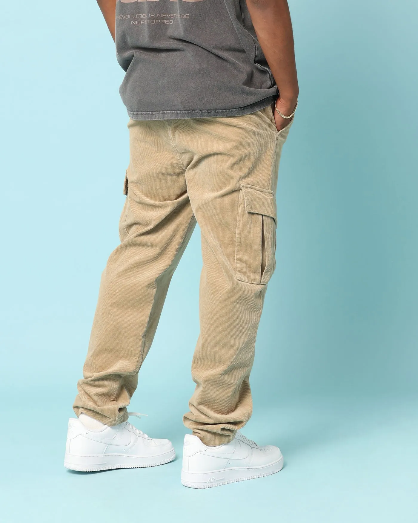 Carré Bande Corduroy Cargo Pants Stone