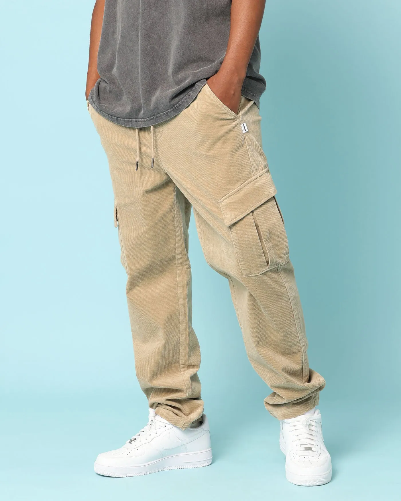 Carré Bande Corduroy Cargo Pants Stone