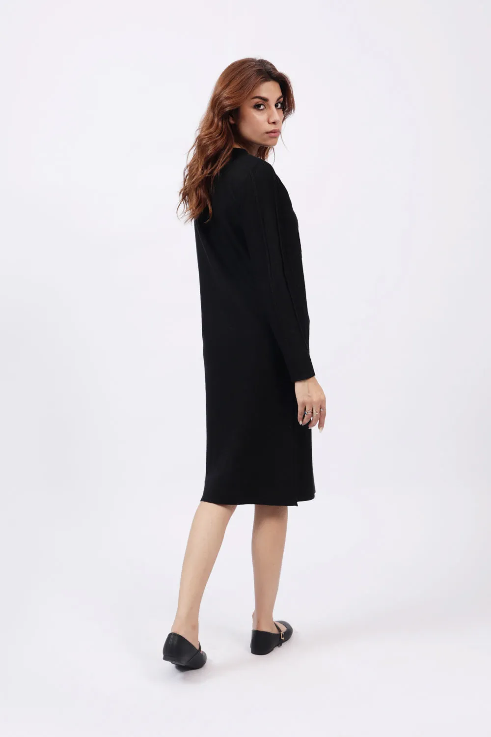 CASHMERE HAND FEEL SWEATER DRESS