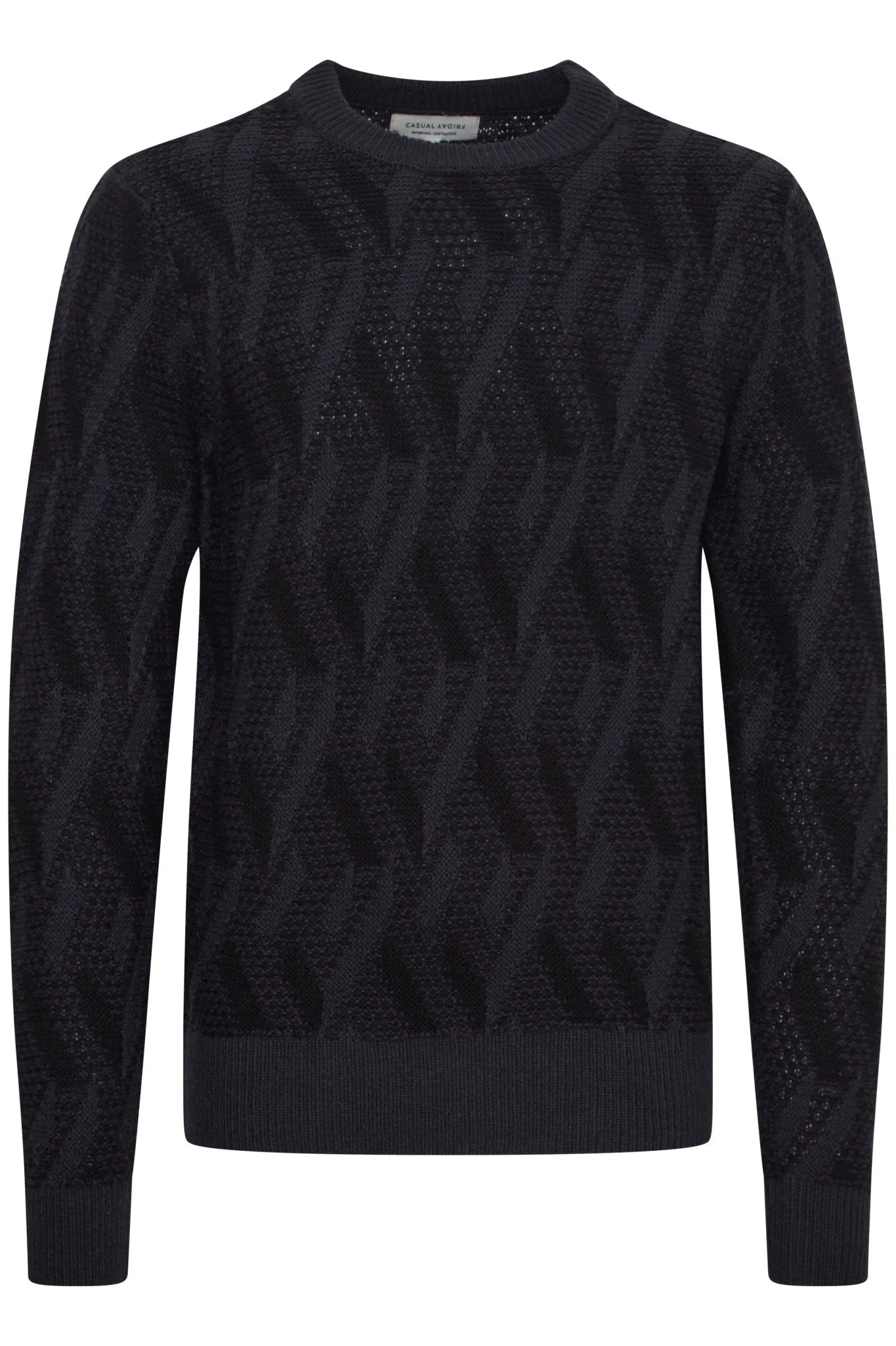 CASUAL FRIDAY - CFKARL jacquard crew neck knit - 20505195