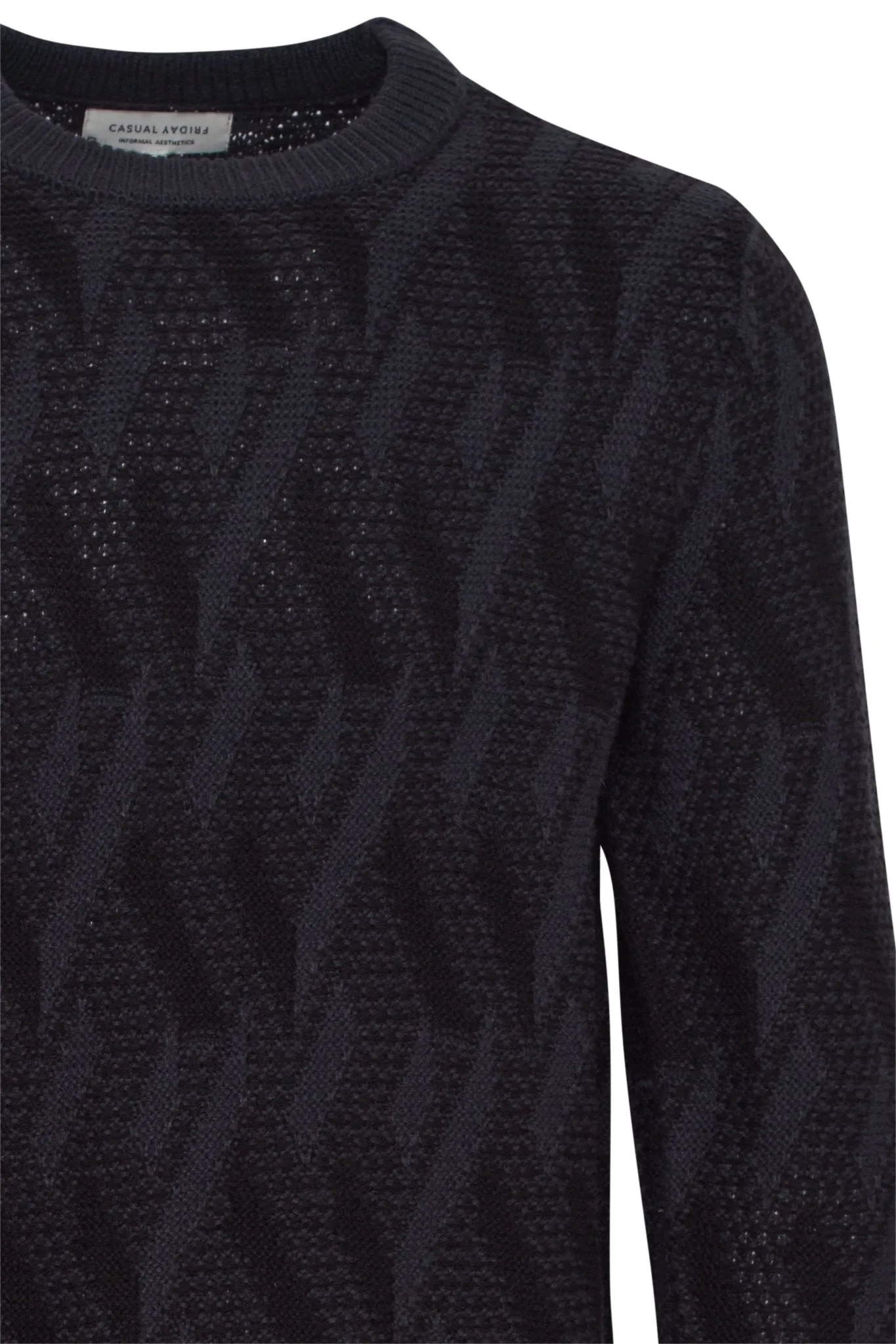 CASUAL FRIDAY - CFKARL jacquard crew neck knit - 20505195