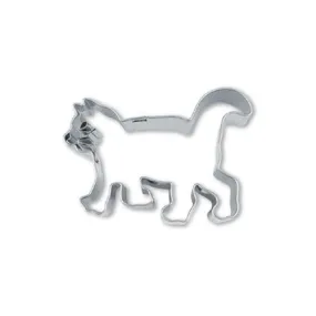 Cat Cookie Cutter with Embossed Face Detail 6.5cm