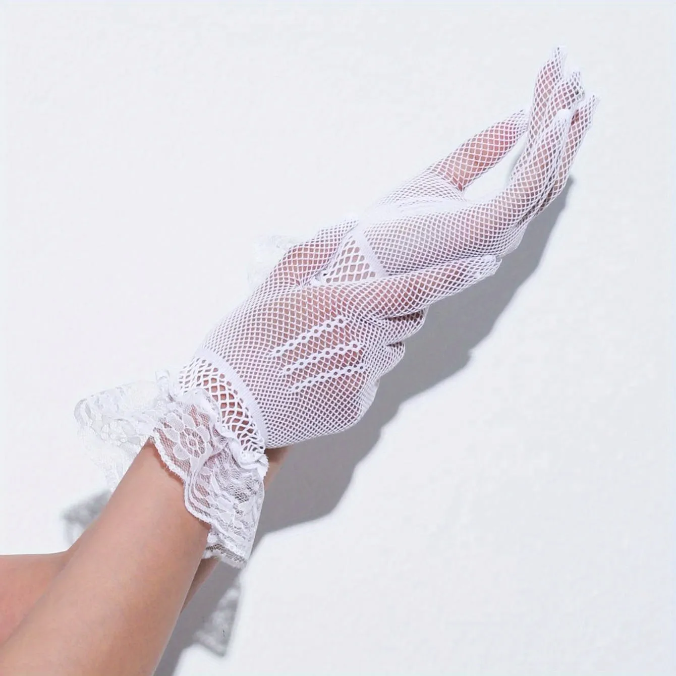 Chic Lace Short Gloves for Tea PartyWeddingNight Events