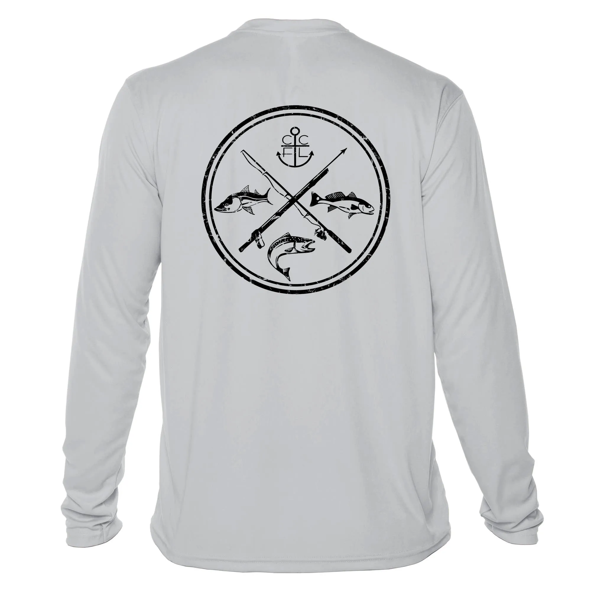 Circle Slam UPF50 Sun Shirt - Dryfit Sun Protection Fish Graphic Tee